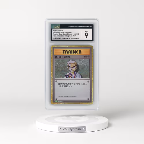 2023 Trading Card Game Classic - CLF, CLL, CLK #026/032 Professor Oak - Holo Venusaur & Lugia ex Deck - CLF (CGC 9 MINT)
