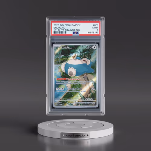 2023 Pokémon Svp EN-SV Black Star Promo #051 Snorlax - 151 Elite Trainer Box (PSA 9 MINT)