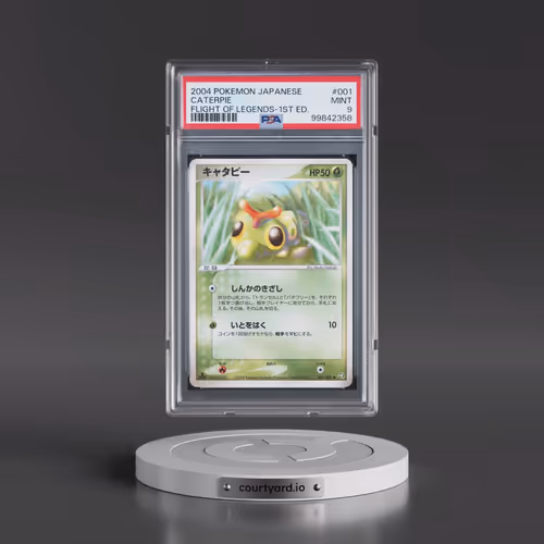 2004 Pokémon Flight of Legends #001 Caterpie - 1st Edition (PSA 9 MINT)