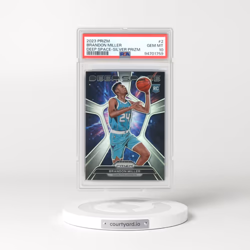 2023 Panini Prizm Deep Space #2 Brandon Miller - Silver Prizm (PSA 10 GEM MINT)