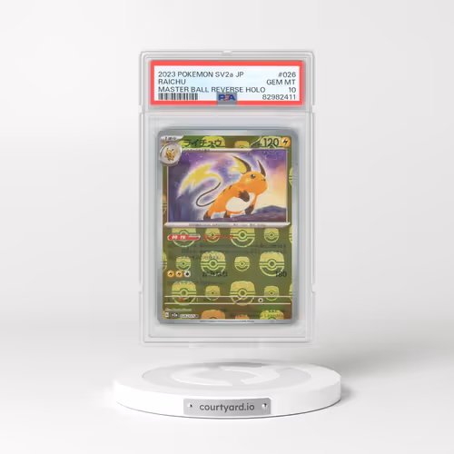2023 Pokémon Sv2a-Pokemon 151 #026 Raichu - Reverse Holo Master Ball (PSA 10 GEM MINT)