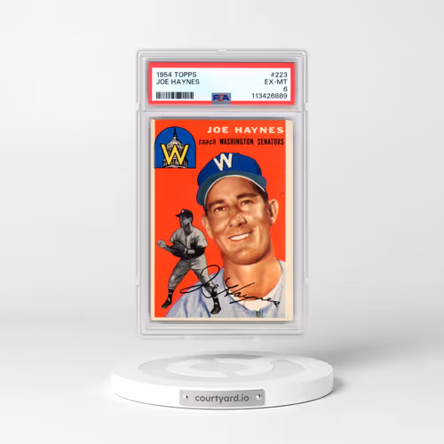 1954 Topps #223 Joe Haynes (PSA 6 EX-MT)