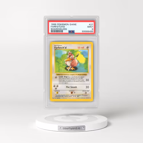 1999 Pokémon Game #27 Farfetch'd - Shadowless (PSA 9 MINT)