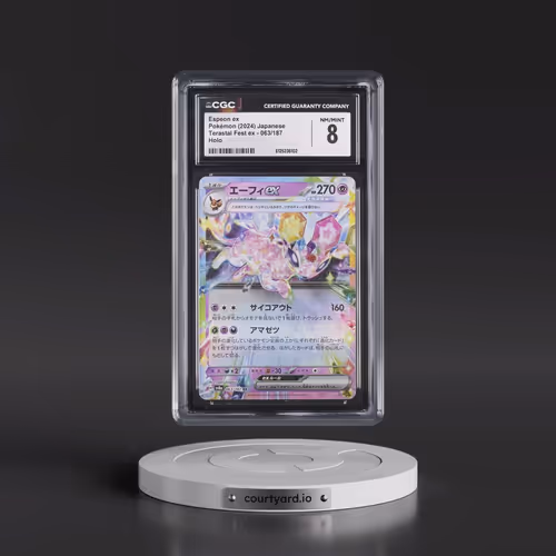 2024 Pokémon Sv8a-Terastal Fest EX #063 Espeon EX - Holo (CGC 8 NM-MT)