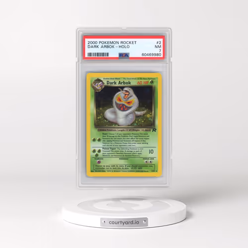 2000 Pokémon Rocket #2 Dark Arbok - Holo (PSA 7 NM)