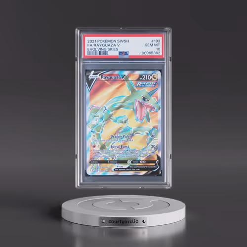 2021 Pokémon Sword & Shield Evolving Skies #193 Rayquaza V - Holo Full Art (PSA 10 GEM MINT)