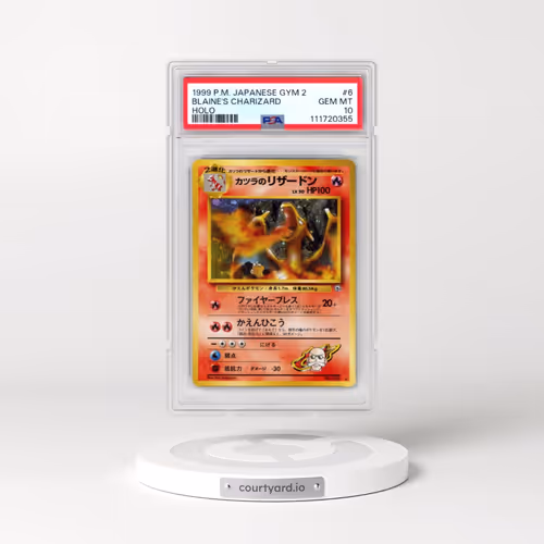 1999 Pokémon Gym 2 #6 Blaine's Charizard - Holo (PSA 10 GEM MINT)