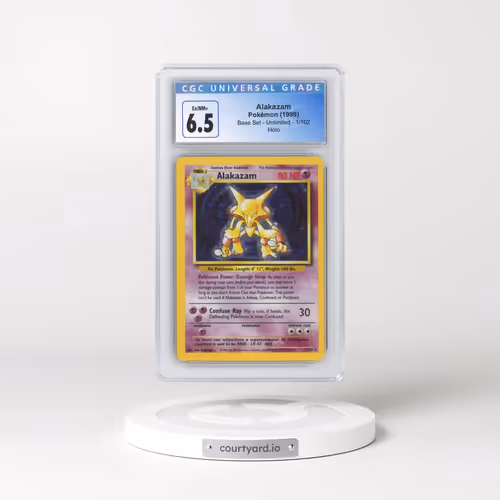 1999 Base Set #1/102 Alakazam - Holo (CGC 6.5 EX-NM+)