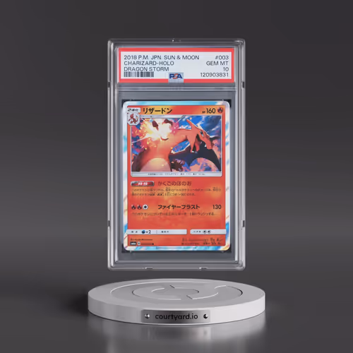 2018 Pokémon Sun & Moon Dragon Storm #003 Charizard - Holo (PSA 10 GEM MINT)