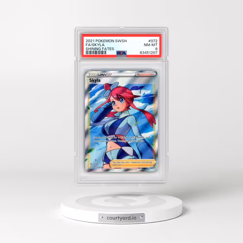 2021 Pokémon Sword & Shield Shining Fates #072 Skyla - Full Art (PSA 8 NM-MT)