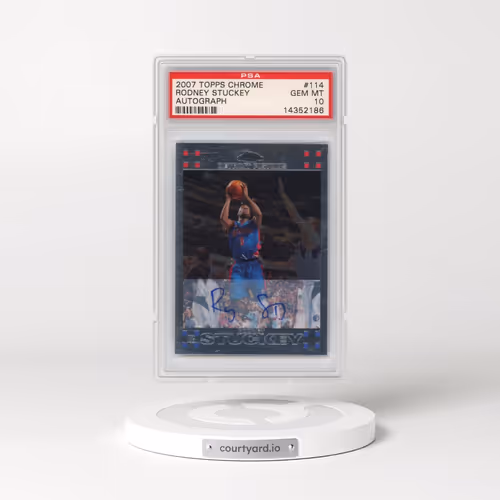 2007 Topps Chrome #114 Rodney Stuckey - Autograph (PSA 10 GEM MINT)