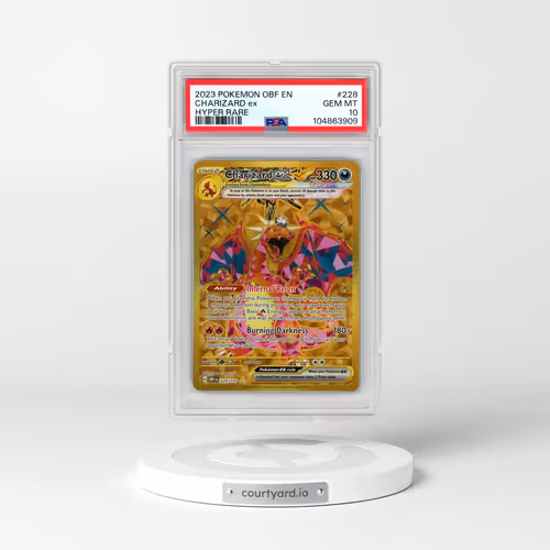 2023 Pokémon Obf EN-Obsidian Flames #228 Charizard EX - Holo Hyper Rare (PSA 10 GEM MINT)