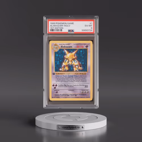 1999 Pokémon Game #1 Alakazam - 1st Edition Holo (PSA 6 EX-MT)