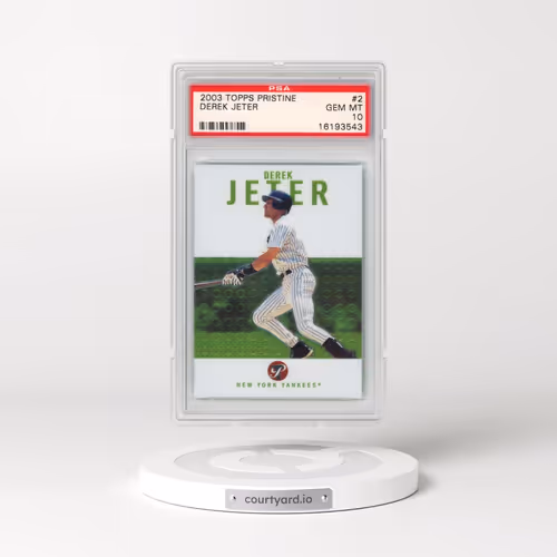 2003 Topps Pristine #2 Derek Jeter (PSA 10 GEM MINT)