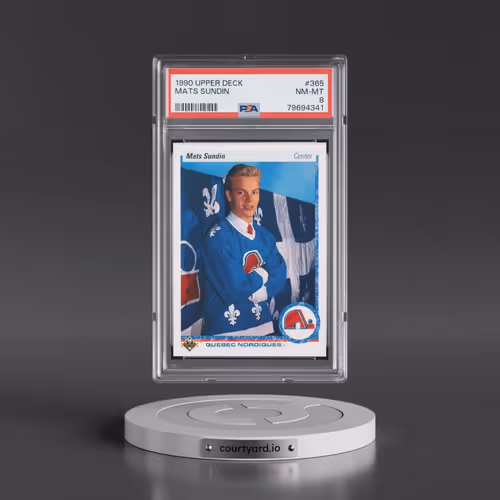 1990 Upper Deck #365 Mats Sundin (PSA 8 NM-MT)