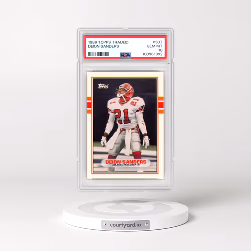 1989 Topps Traded #30T Deion Sanders (PSA 10 GEM MINT)