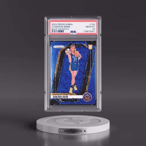 2024 Panini Prizm WNBA #143 Cameron Brink - Blue Velocity (PSA 10 GEM MINT)