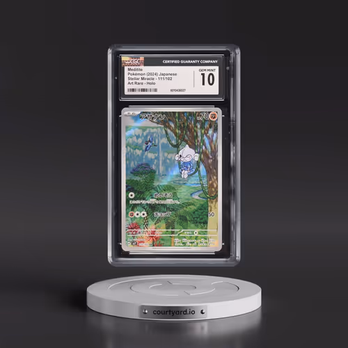 2024 Pokémon SV7-Stellar Miracle #111 Meditite - Art Rare (CGC 10 GEM MINT)