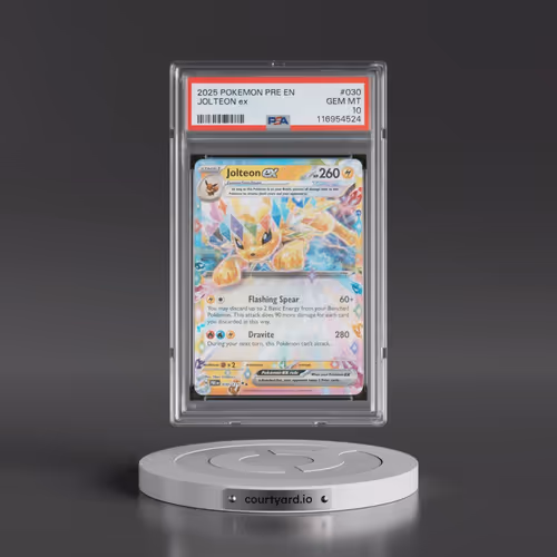 2025 Pokémon Pre EN-Prismatic Evolutions #030 Jolteon EX - Holo (PSA 10 GEM MINT)