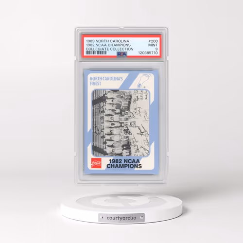 1989 Collegiate Collection North Carolina #200 1982 NCAA Champions (PSA 9 MINT)