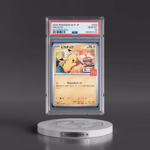 2025 Pokémon M-P Promo #020 Pikachu - McDonald's (PSA 10 GEM MINT)