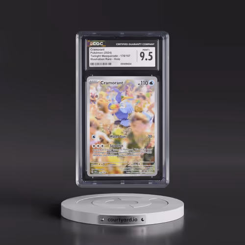 2024 Twilight Masquerade - TWM EN #176/167 Cramorant - Illustration Rare Holo (CGC 9.5 MINT+)