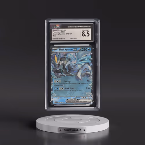 2024 Surging Sparks - SSP EN #048/191 Black Kyurem ex - Holo (CGC 8.5 NM-MT+)