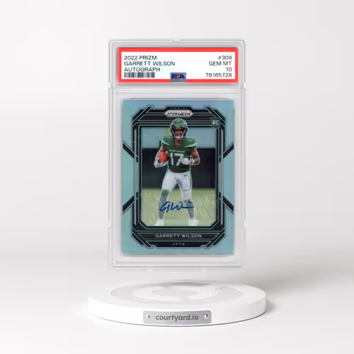 2022 Panini Prizm #309 Garrett Wilson - Autograph (PSA 10 GEM MINT)