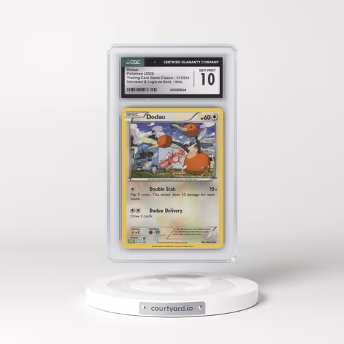 2023 Trading Card Game Classic - CLV, CLC, CLB #013/034 Doduo - Venusaur & Lugia ex Deck - CLV Holo (CGC 10 GEM MINT)