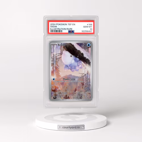 2024 Pokémon Tef EN-Temporal Forces #168 Snom - Illustration Rare (PSA 10 GEM MINT)