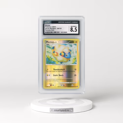 2007 Secret Wonders #94/132 Mareep - Reverse Holo (CGC 8.5 NM-MT+)