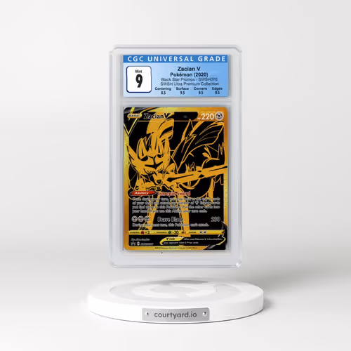2017 Black Star Promos - Sword & Shield #SWSH076 Zacian V - Holo SWSH Ultra Premium Collection (CGC 9 MINT)