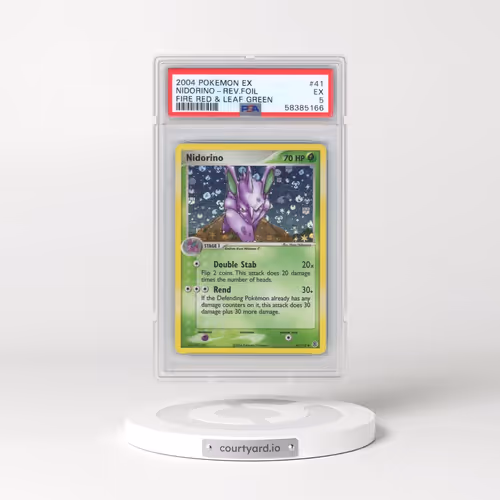 2004 Pokémon EX Fire Red & Leaf Green #41 Nidorino - Reverse Foil (PSA 5 EX)