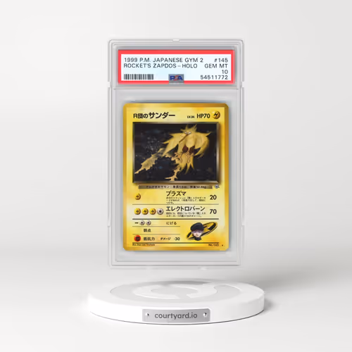 1999 Pokémon Gym 2 #145 Rocket's Zapdos - Holo (PSA 10 GEM MINT)
