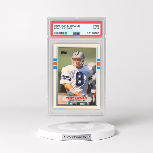 1989 Topps Traded #70T Troy Aikman (PSA 9 MINT)