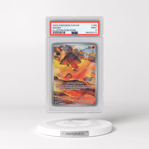 2023 Pokémon Par EN-Paradox Rift #186 Magby - Illustration Rare (PSA 9 MINT)