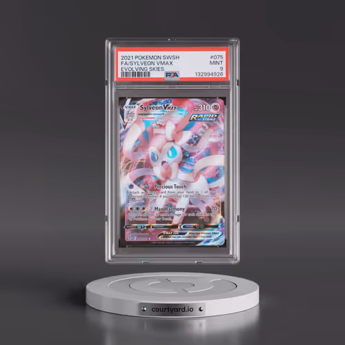 2021 Pokémon Sword & Shield Evolving Skies #075 Sylveon Vmax - Full Art (PSA 9 MINT)