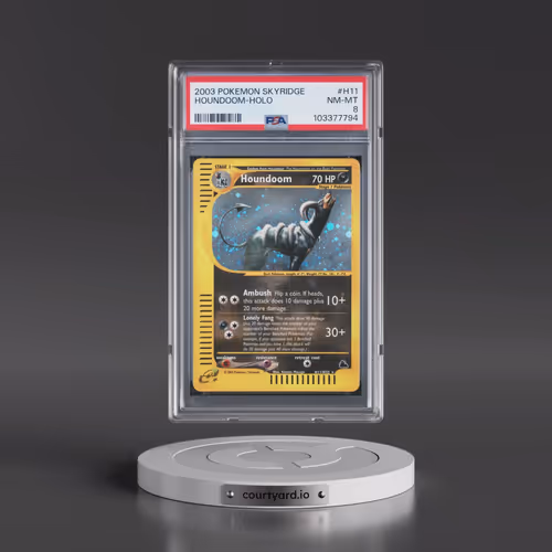 2003 Pokémon Skyridge #H11 Houndoom - Holo (PSA 8 NM-MT)