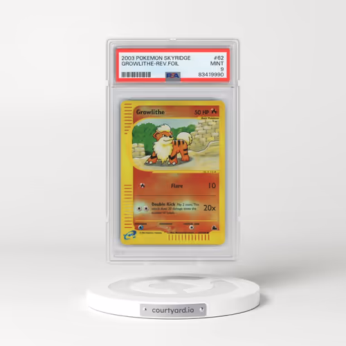 2003 Pokémon Skyridge #62 Growlithe - Reverse Foil (PSA 9 MINT)