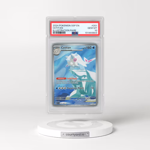 2024 Pokémon Ssp EN-Surging Sparks #201 Cetitan - Illustration Rare (PSA 10 GEM MINT)