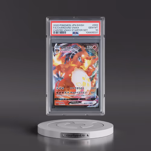 2020 Pokémon Sword & Shield Charizard Vmax Starter Set #002 Charizard Vmax - Full Art (PSA 10 GEM MI