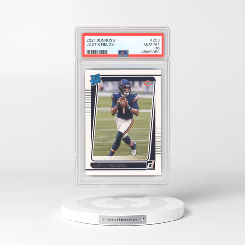 2021 Panini Donruss #253 Justin Fields (PSA 10 GEM MINT)