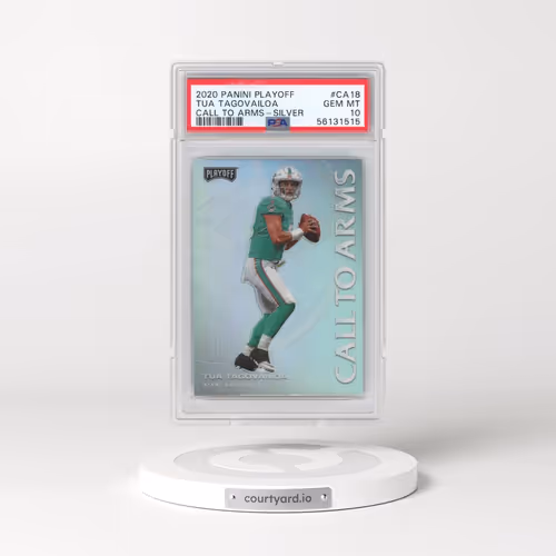 2020 Panini Playoff Call to Arms #CA18 Tua Tagovailoa - Silver (PSA 10 GEM MINT)