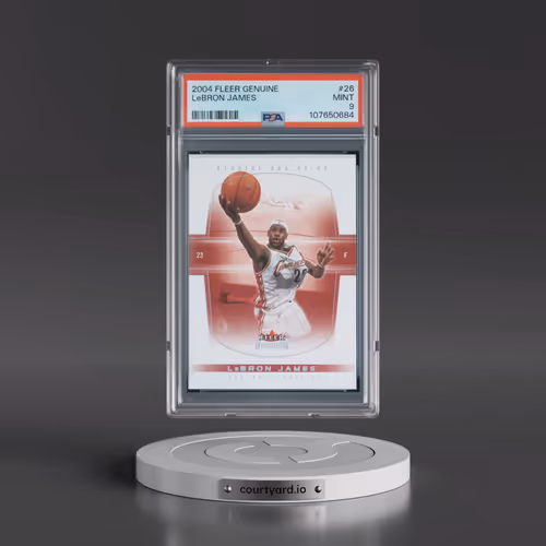 2004 Fleer Genuine #26 LeBron James (PSA 9 MINT)