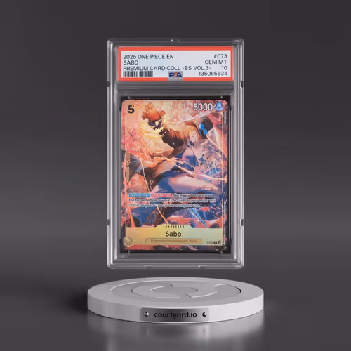 2025 One Piece Premium Card Collection -Best Selection Vol.3 #073 Sabo (PSA 10 GEM MINT)
