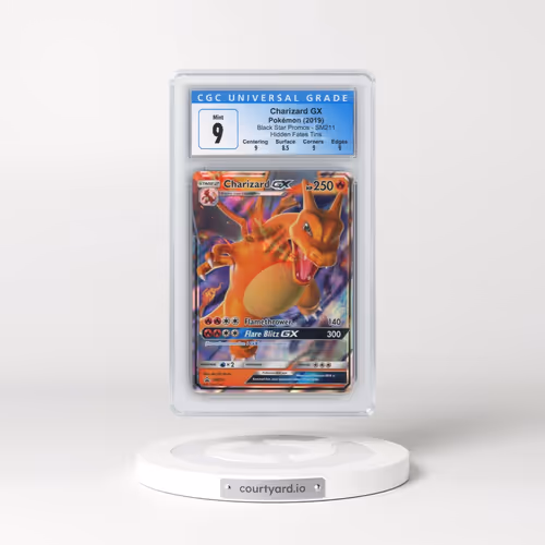 2016 Black Star Promos - Sun & Moon #SM211 Charizard GX - Holo Hidden Fates Tins (CGC 9 MINT)