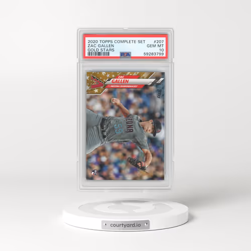 2020 Topps Complete Set #207 Zac Gallen - Gold Stars (PSA 10 GEM MINT)