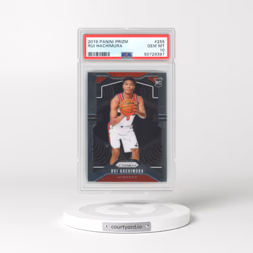2019 Panini Prizm #255 Rui Hachimura (PSA 10 GEM MINT)