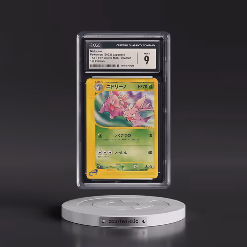 2002 The Town on No Map #002/092 Nidorino - 1st Edition (CGC 9 MINT)
