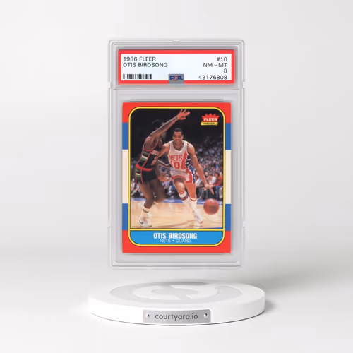 1986 Fleer #10 Otis Birdsong (PSA 8 NM-MT)